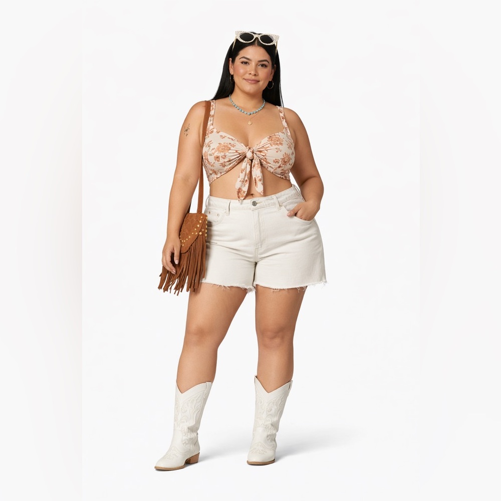 Reformation‎ Raye Mid Rise Relaxed Jean Shorts ivory 20 40” waist 5” inseam NWT